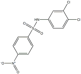 N-(3,4-Dichlorophenyl)-4-nitrobenzenesulfonaMide, 97% 化学構造式