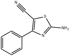 2-AMino-5-cyano-4-phenylthiazole, 97% 化学構造式