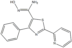 4-Phenyl-2-(2-pyridyl)thiazole-5-carboxaMidoxiMe, 97% Structure
