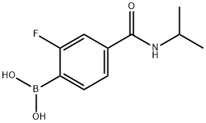 2-氟-4-(异丙基氨基甲酰)苯硼酸,874289-33-5,结构式