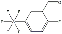 2-Fluoro-5-(pentafluorothio)benzaldehyde, 97% Structure
