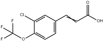 3-氯-4-(三氟甲氧基)肉桂酸, 773129-45-6, 结构式