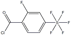 2-氟-4-(五氟硫代)苯甲酰氯,97%,,结构式
