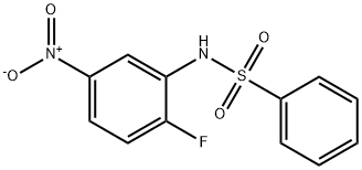 N-(2-Fluoro-5-nitrophenyl)benzenesulfonaMide, 97% Structure