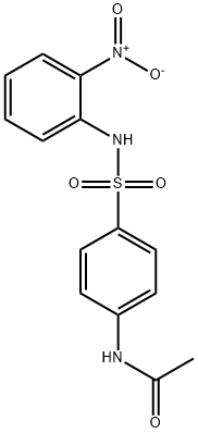 4-乙酰胺基-N-(2-硝基苯基)苯磺酰胺 结构式