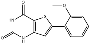 6-(2-Methoxyphenyl)thieno[3,2-d]pyriMidine-2,4(1H,3H)-dione,1407180-78-2,结构式