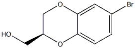 ((S)-6-broMo-2,3-dihydrobenzo[b][1,4]dioxin-2-yl)Methanol 结构式