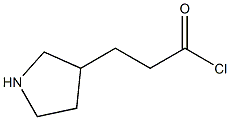 3-(pyrrolidin-3-yl)propanoyl chloride Struktur