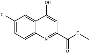 6-Chloro-4-hydroxy-quinoline-2-carboxylic acid Methyl ester Struktur