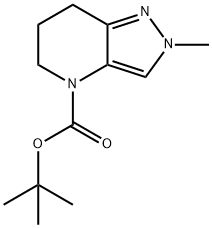 2-Methyl-2,5,6,7-tetrahydro-pyrazolo[4,3-b]pyridine-4-carboxylic acid tert-butyl ester Structure