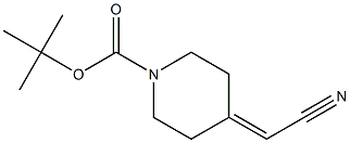 tert-butyl 4-(cyanoMethylene)piperidine-1-carboxylate Structure