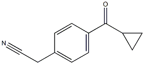 [p-(CyclopropylcarbonyI)phenyl] acetonitrile Structure