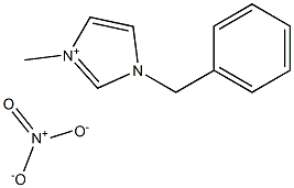 1-苄基-3-甲基咪唑硝酸盐,,结构式