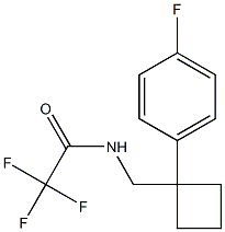 2,2,2-trifluoro-N-((1-(4-fluorophenyl)cyclobutyl)Methyl)acetaMide,1425334-82-2,结构式