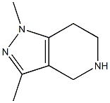 1,3-DiMethyl-4,5,6,7-tetrahydro-1H-pyrazolo[4,3-c]pyridine 化学構造式