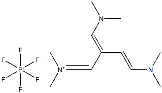 N-[4-(DiMethylaMino)-2-[(diMethylaMino)Methylene]-3-buten-1-ylidene]-N-MethylMethanaMiniuM Hexafluorophosphate 化学構造式