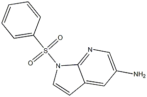 1-Benzenesulfonyl-1H-pyrrolo[2,3-b]pyridin-5-ylaMine,,结构式