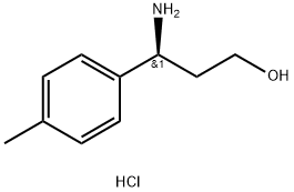 (S)-3-P-TOLYL-BETA-ALANINOL HCL 化学構造式