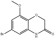 6-BROMO-8-METHOXY-2H-BENZO[B][1,4]OXAZIN-3(4H)-ONE Structure