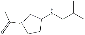 1-乙酰基-N-异丁基氨基吡咯烷 结构式