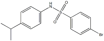 4-bromo-N-(4-isopropylphenyl)benzenesulfonamide Structure