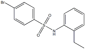 4-溴-N-(2-乙基苯基)苯磺酰胺,7523-01-5,结构式