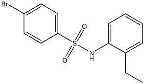 4-bromo-N-(2-ethylphenyl)benzenesulfonamide Structure