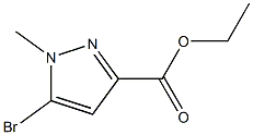 5-Bromo-1-methyl-1H-pyrazole-3-carboxylic acid ethyl ester Struktur