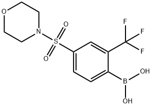 4-(Morpholinosulfonyl)-2-trifluoromethylphenylboronic acid 结构式