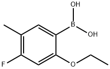 2-Ethoxy-4-fluoro-5-methylphenylboronic acid Struktur