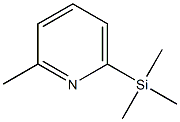 2-Methyl-6-trimethylsilanyl-pyridine Struktur