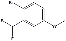 4-broMo-3-difluoroMethylanisole Struktur