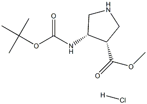 cis-Methyl-4-N-Boc-aMinopyrrolidine-
3-carboxylate hydrochloride