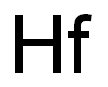 Hafnium (Hf) Standard Solution Structure