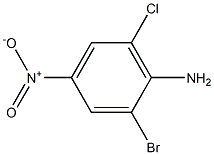 2-Bromo-6-chloro-4-nitroaniline Solution 结构式