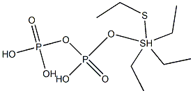 Tetraethyldithio pyrophosphate Solution 化学構造式