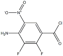 4-aMino-2,3-difluoro-5-nitrobenzoyl chloride,,结构式