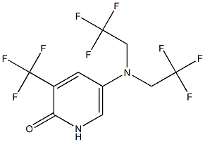 5-(bis(2,2,2-trifluoroethyl)aMino)-3-(trifluoroMethyl)pyridin-2(1H)-one 结构式