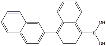 4-(2-萘)-1-萘硼酸,,结构式