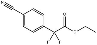 ethyl 2-(4-cyanophenyl)-2,2-difluoroacetate 结构式