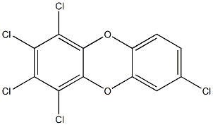 1,2,3,4,7-Pentachlorodibenzo-p-dioxin 50 μg/mL in Toluene Struktur