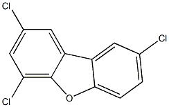 2,4,8-Trichlorodibenzofuran 50 μg/mL in Toluene Structure