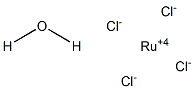 Ruthenium chloride hydrate, 99.98% 化学構造式