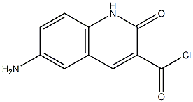 6-aMino-2-oxo-1,2-dihydroquinoline-3-carbonyl chloride,,结构式