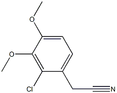 2-(2-chloro-3,4-diMethoxyphenyl)acetonitrile 结构式