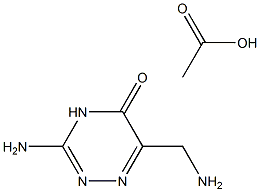 3-aMino-6-(aMinoMethyl)-4,5-dihydro-1,2,4-triazin-5-one acetate 结构式