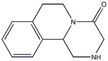 1,2,3,6,7,11b-Hexahydro-pyrazino[2,1-a]isoquinolin-4-one 结构式