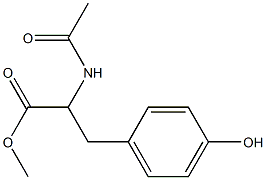 2-AcetylaMino-3-(4-hydroxy-phenyl)-propionic acid Methyl ester Structure