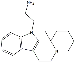 2-(12b-Methyl-1,3,4,6,7,12b-hexahydroindolo[2,3-a]quinolizin-12(2H)-yl)ethanaMine 结构式