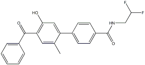 4'-benzoyl-N-(2,2-difluoroethyl)-5'-hydroxy-2'-Methyl-[1,1'-biphenyl]-4-carboxaMide